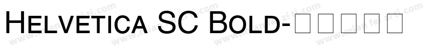 Helvetica SC Bold字体转换